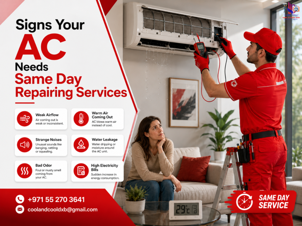 signs your ac needs same day repairing services