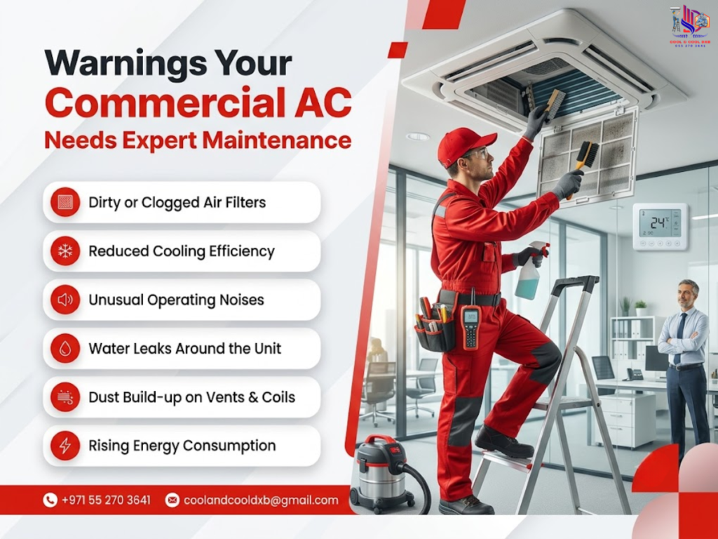 warnings your commercial ac needs expert maintenace